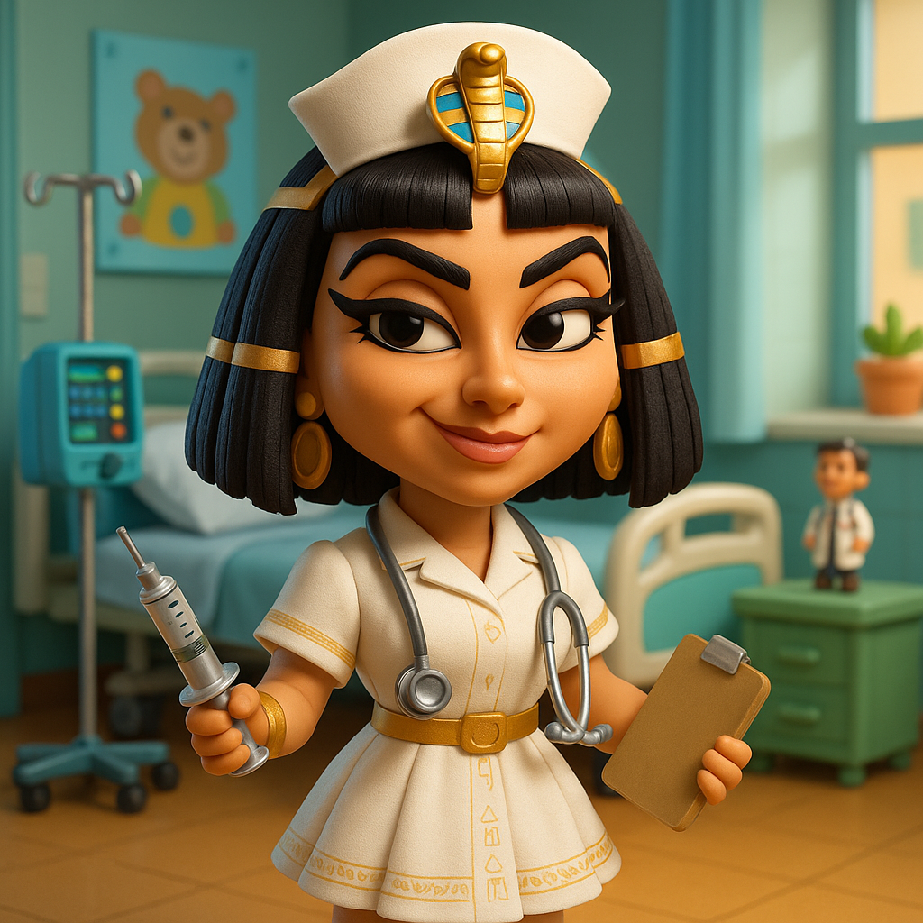 Cleopatra as Dental Hygienist